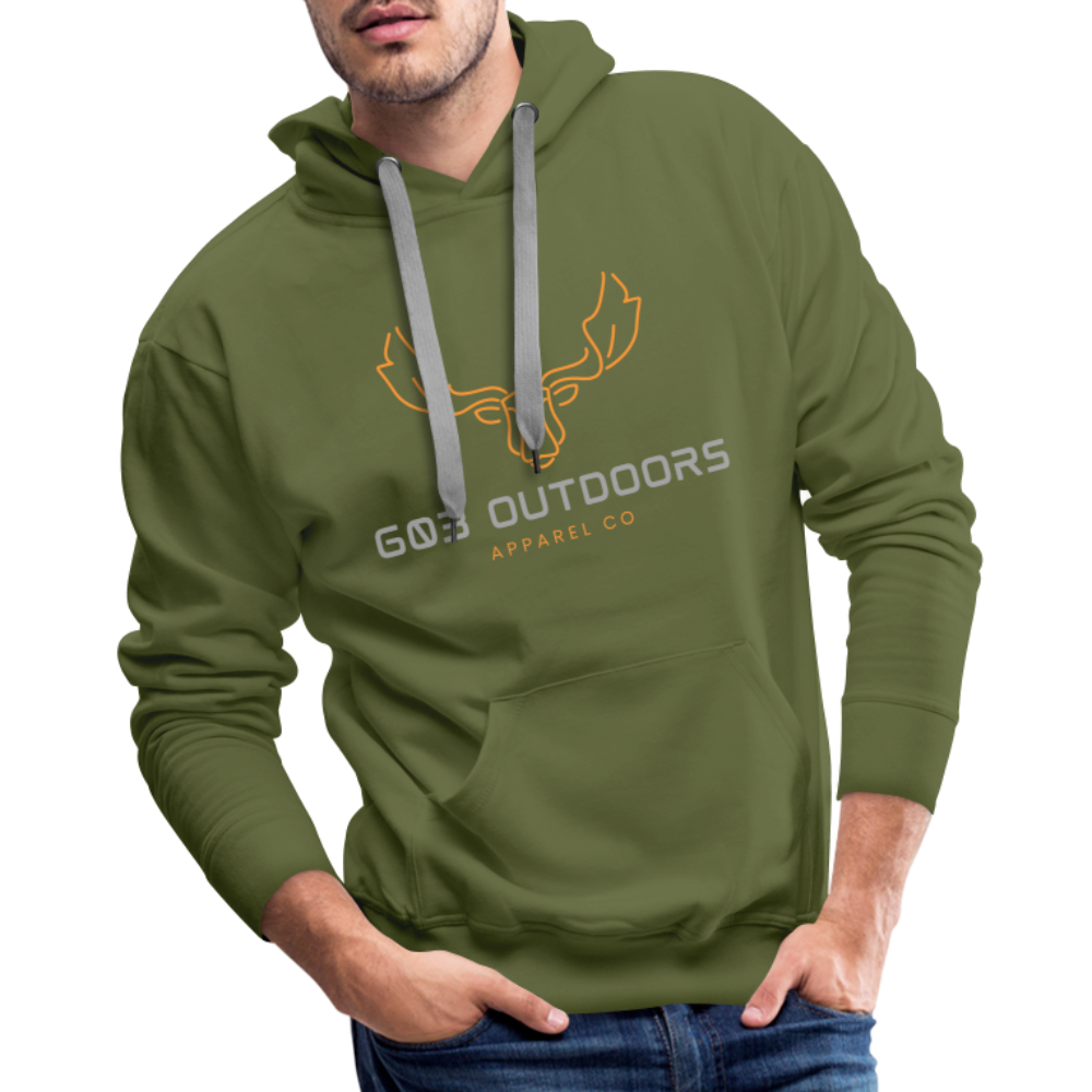 Modern Moose Hoodie - olive green