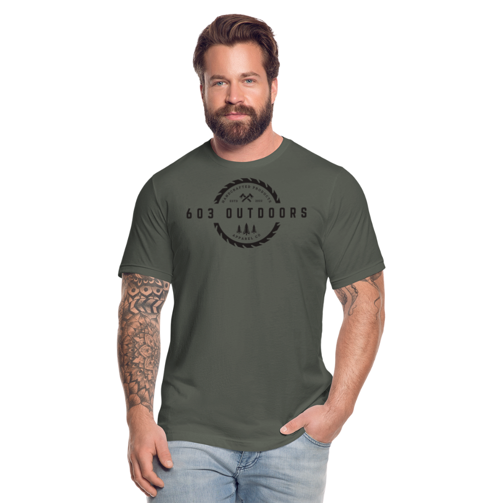 Logger T-Shirt W/ Black Logo - asphalt