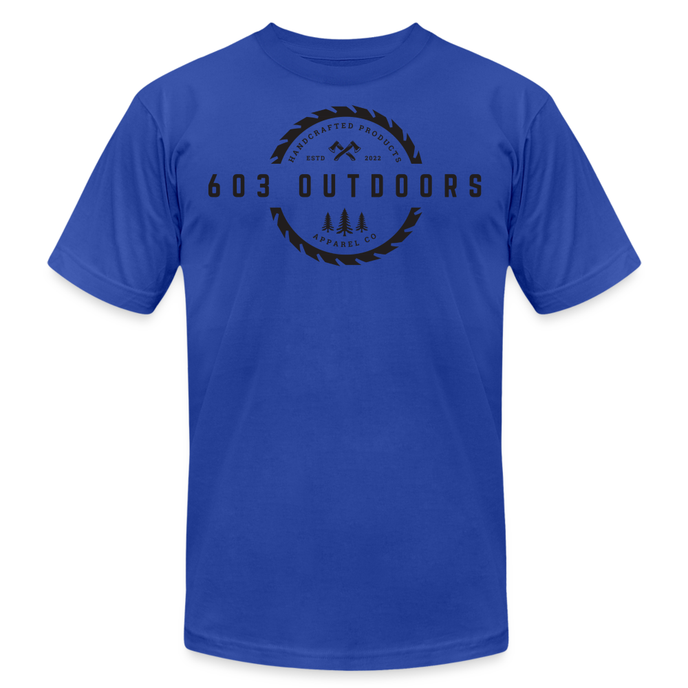 Logger T-Shirt W/ Black Logo - royal blue