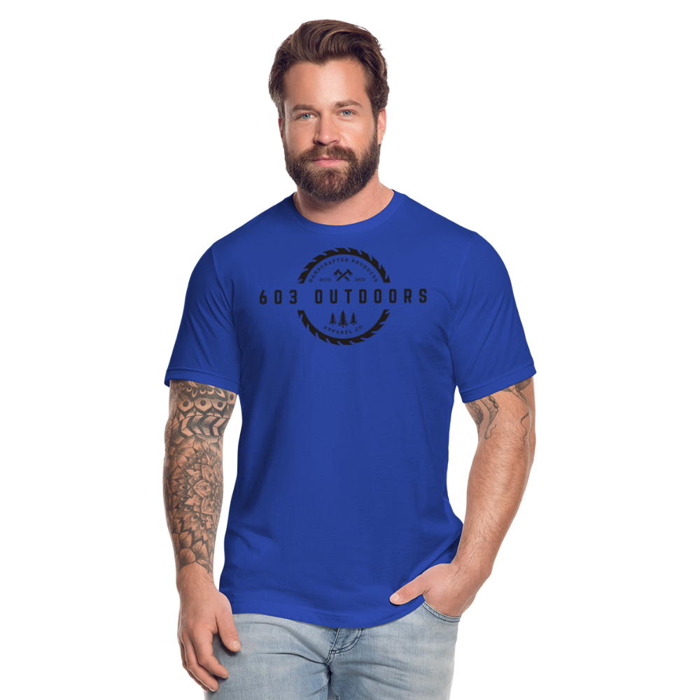 Logger T-Shirt W/ Black Logo - royal blue