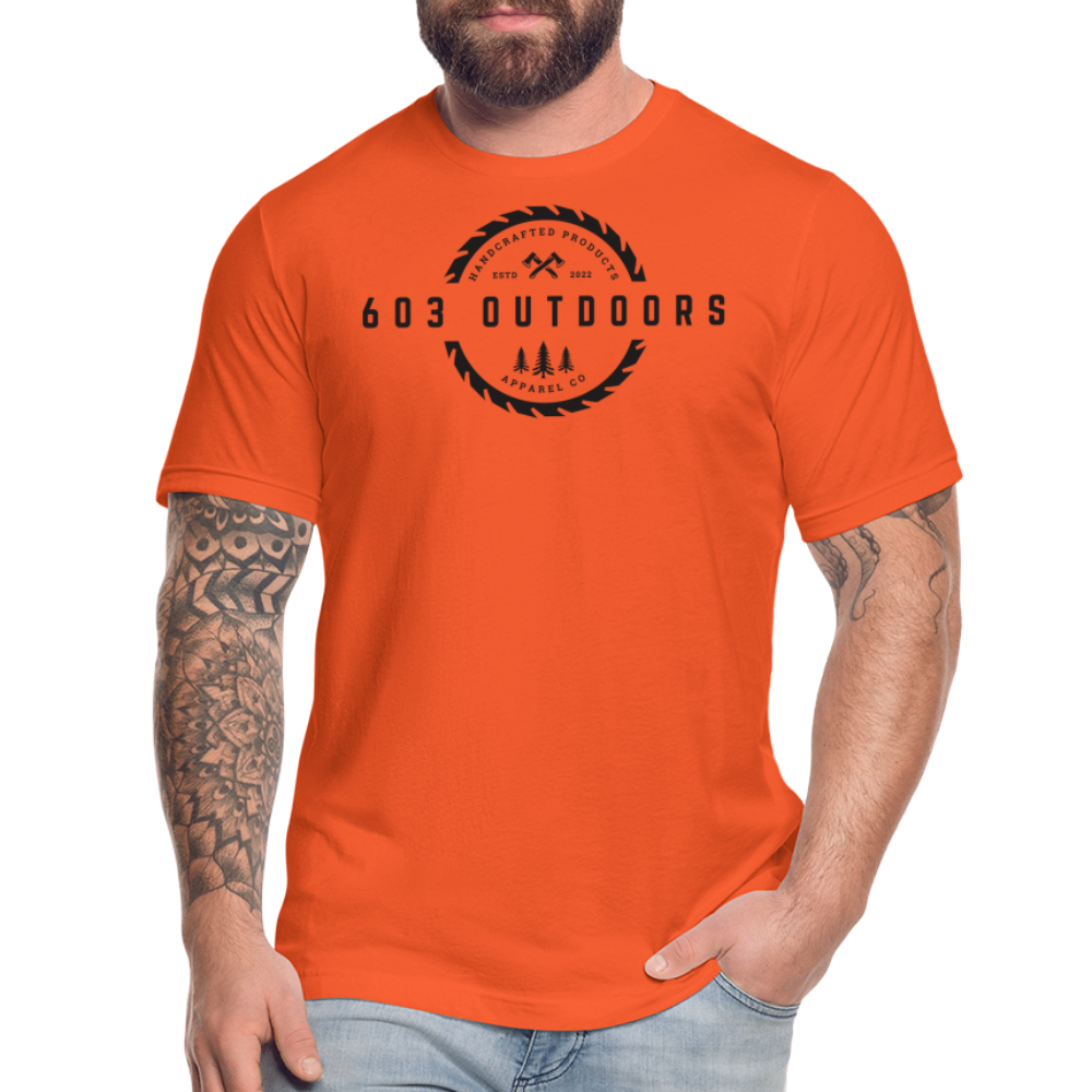 Logger T-Shirt W/ Black Logo - orange