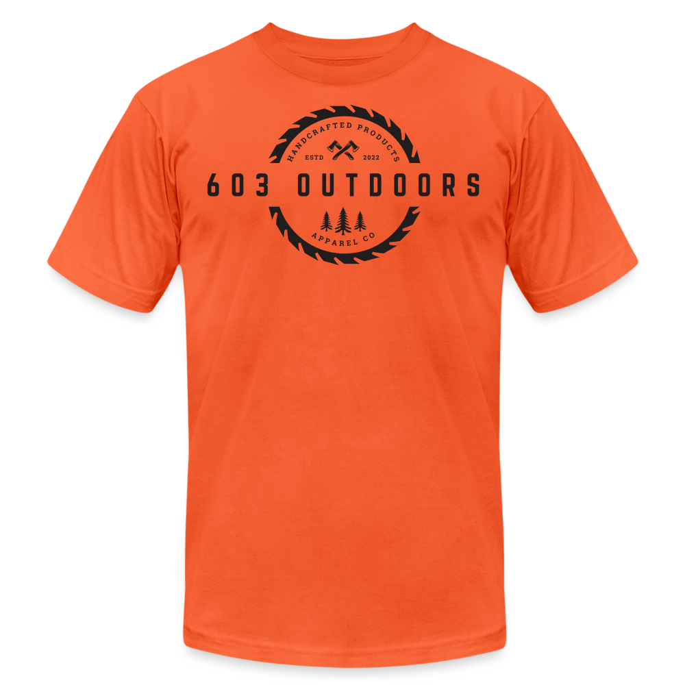 Logger T-Shirt W/ Black Logo - orange