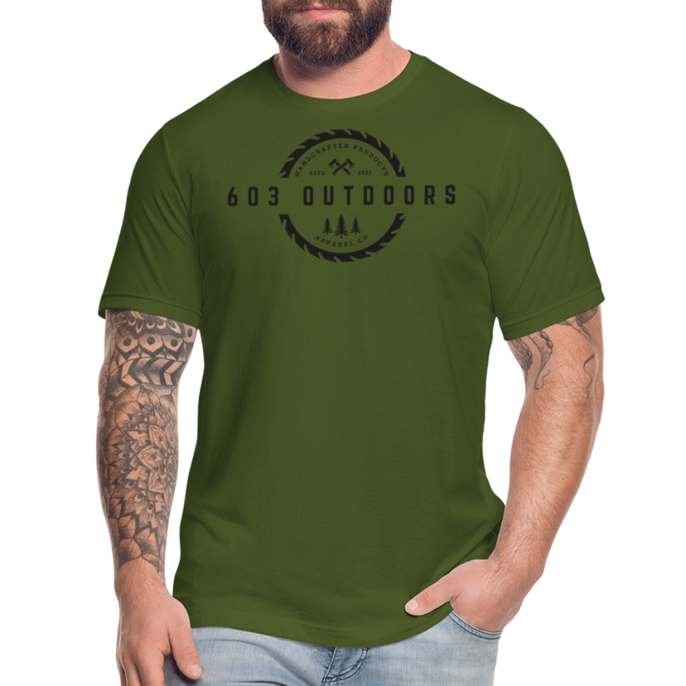 Logger T-Shirt W/ Black Logo - olive