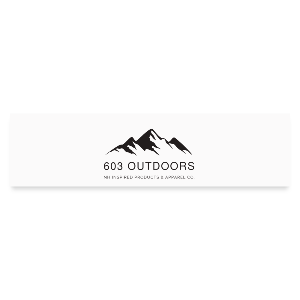 Mountain Bumper Sticker - white matte