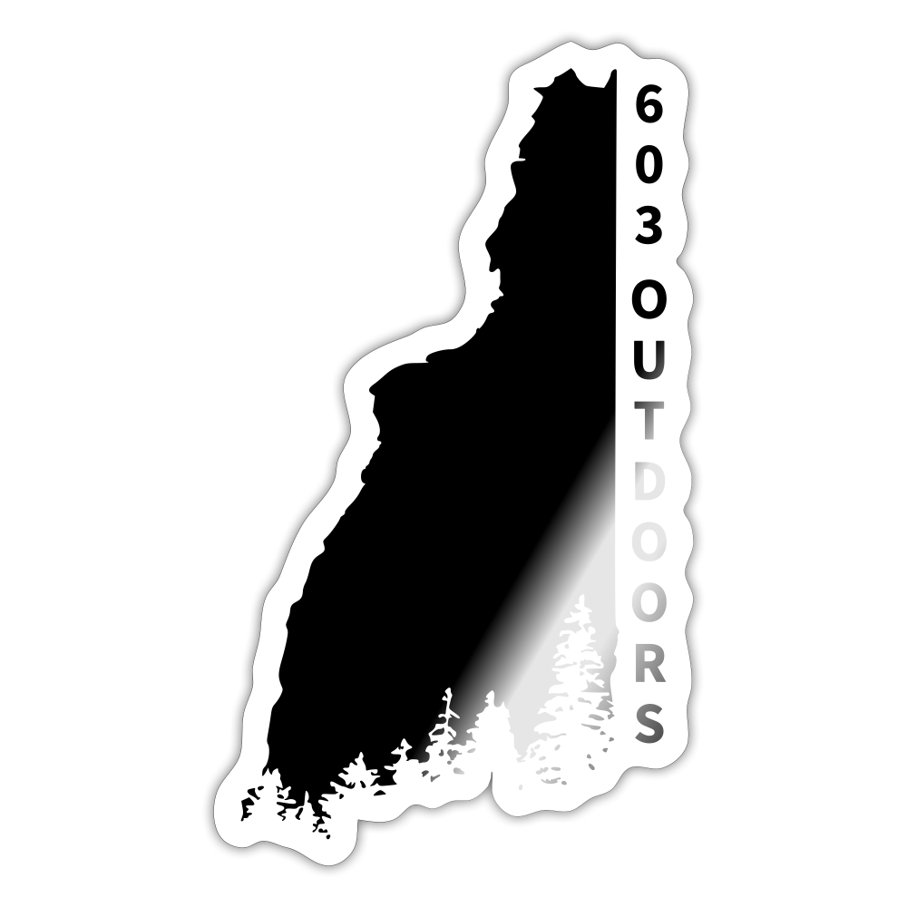 New Hampshire Sticker - white glossy