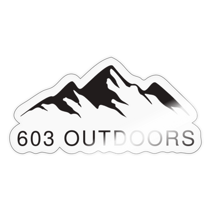 The Classy Mountain Sticker - transparent glossy