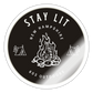 Stay Lit Sticker - white glossy
