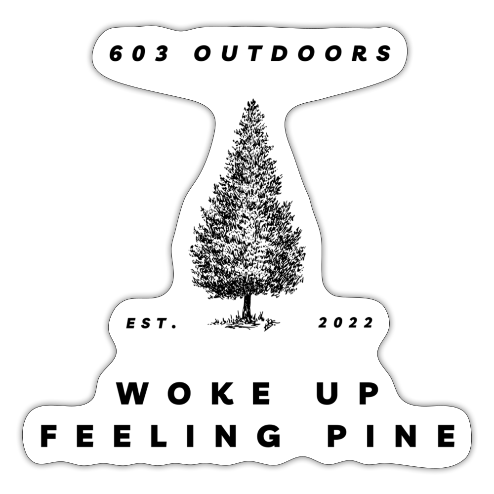 Feeling Pine Sticker - white matte