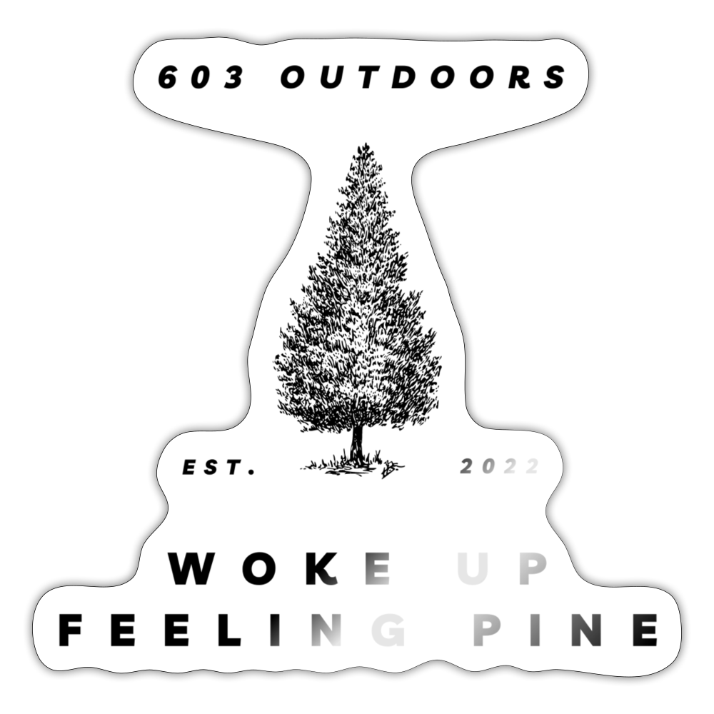 Feeling Pine Sticker - white glossy