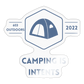 Camping Is Intents Sticker - transparent glossy