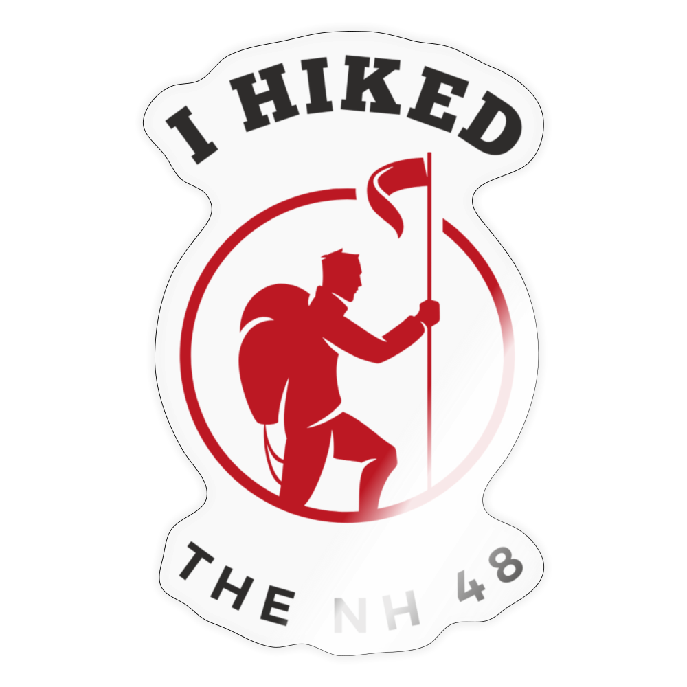 Hiked the NH 48 Sticker - transparent glossy