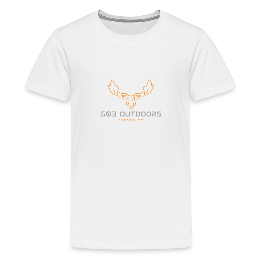 Kids' Premium Bull Moose T-Shirt - white