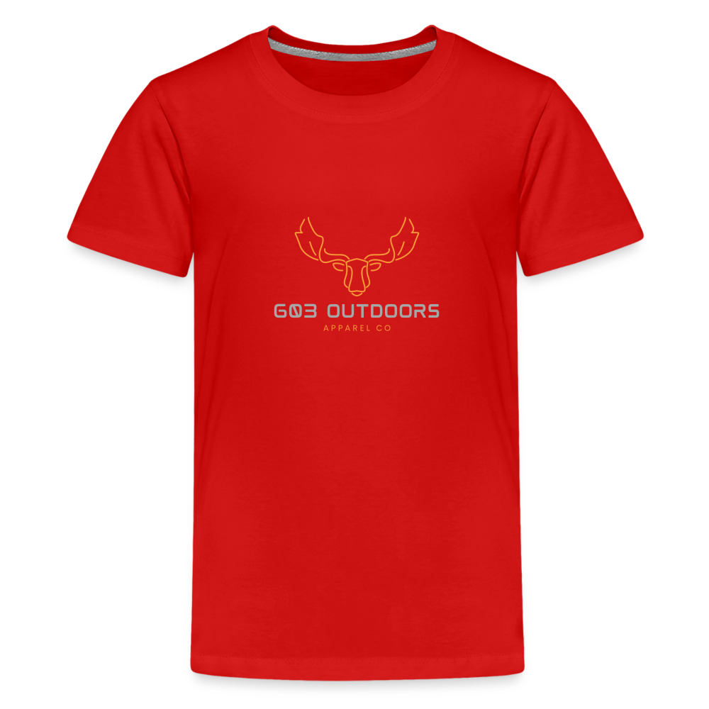 Kids' Premium Bull Moose T-Shirt - red