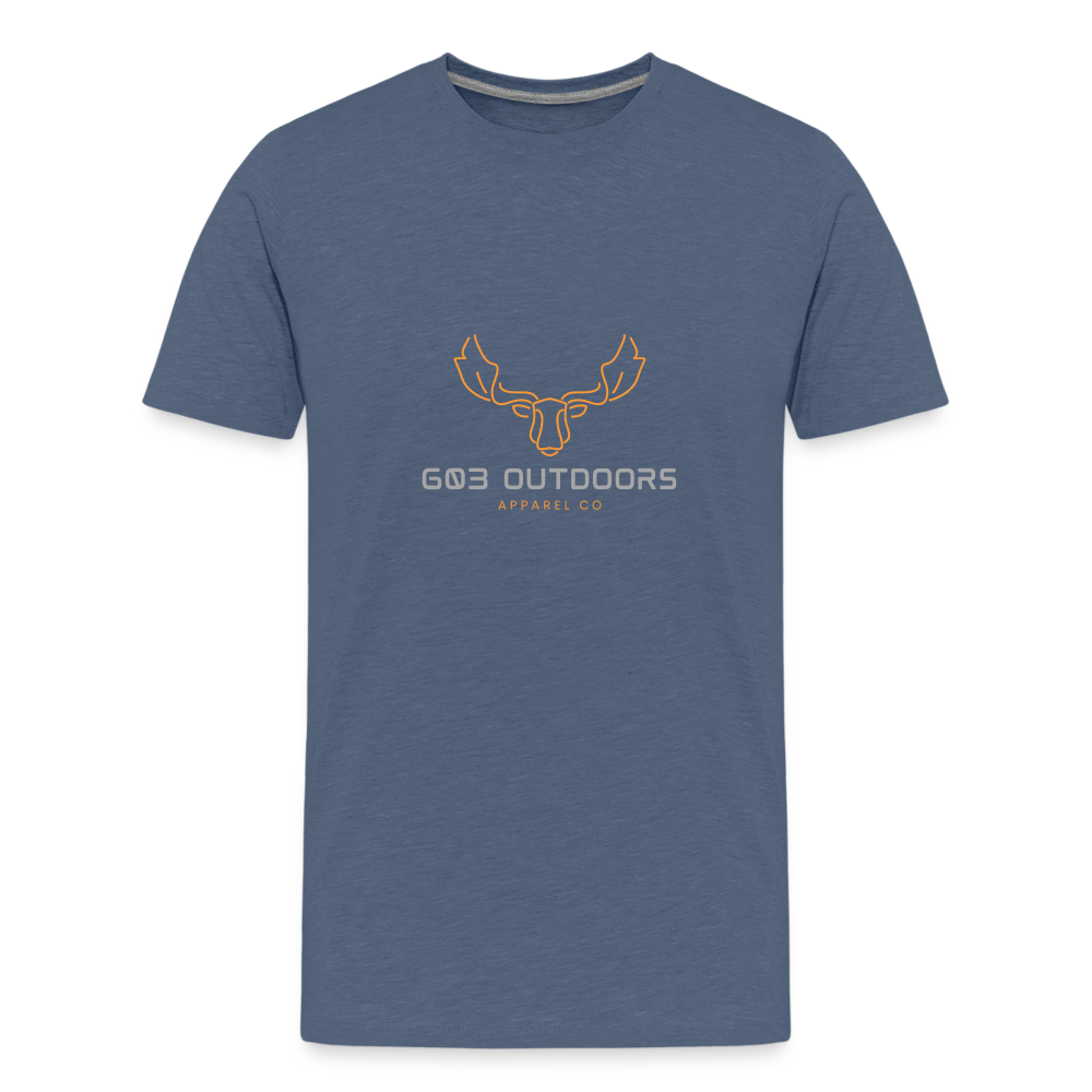 Kids' Premium Bull Moose T-Shirt - heather blue