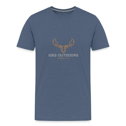 Kids' Premium Bull Moose T-Shirt - heather blue