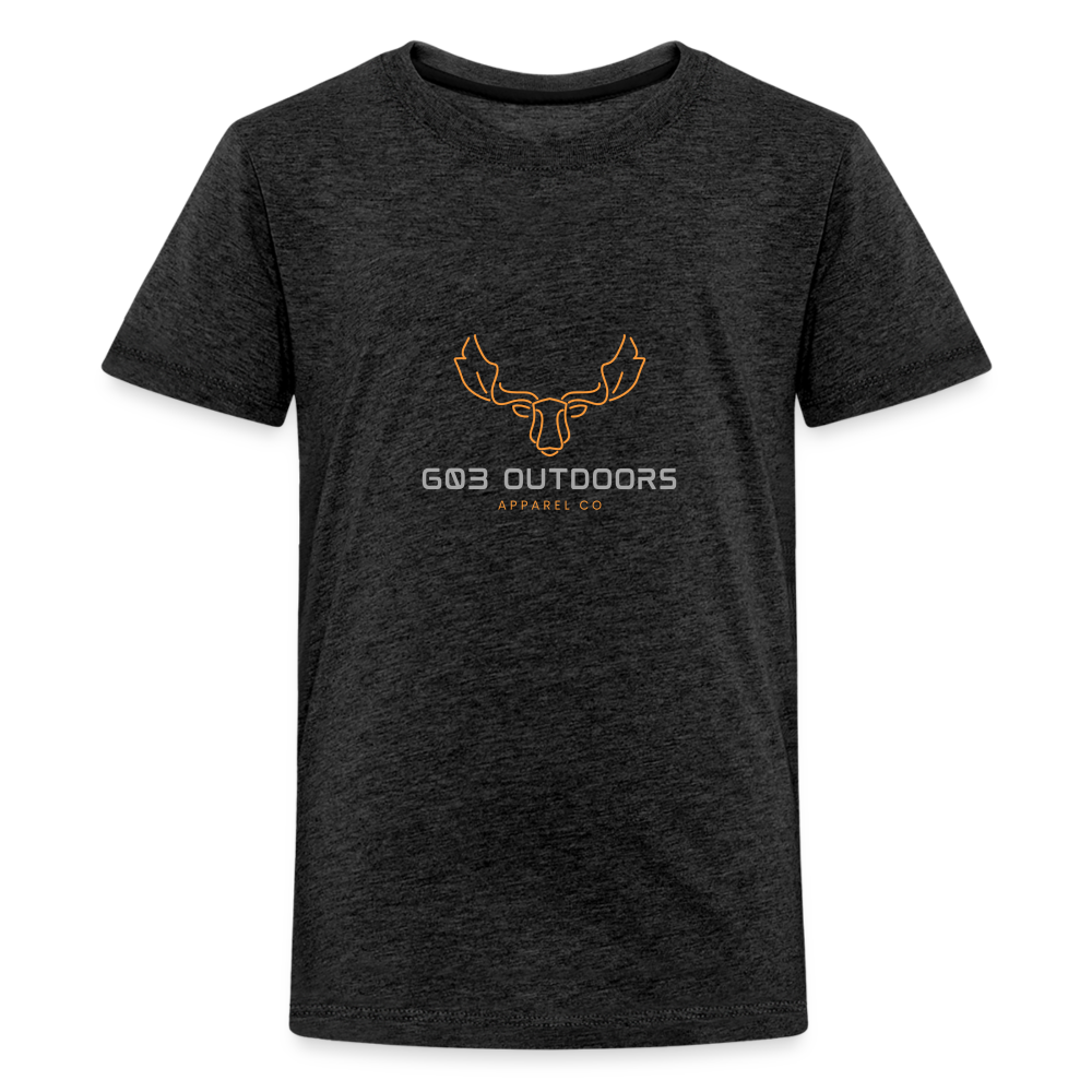 Kids' Premium Bull Moose T-Shirt - charcoal grey