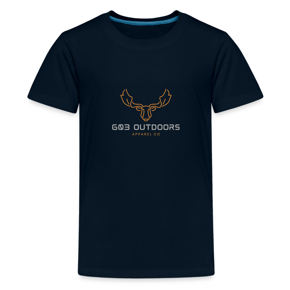 Kids' Premium Bull Moose T-Shirt - deep navy