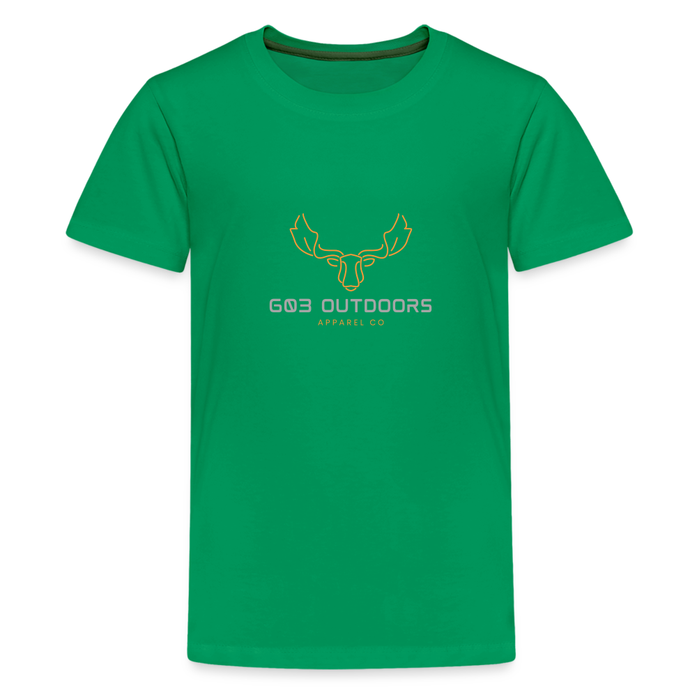 Kids' Premium Bull Moose T-Shirt - kelly green