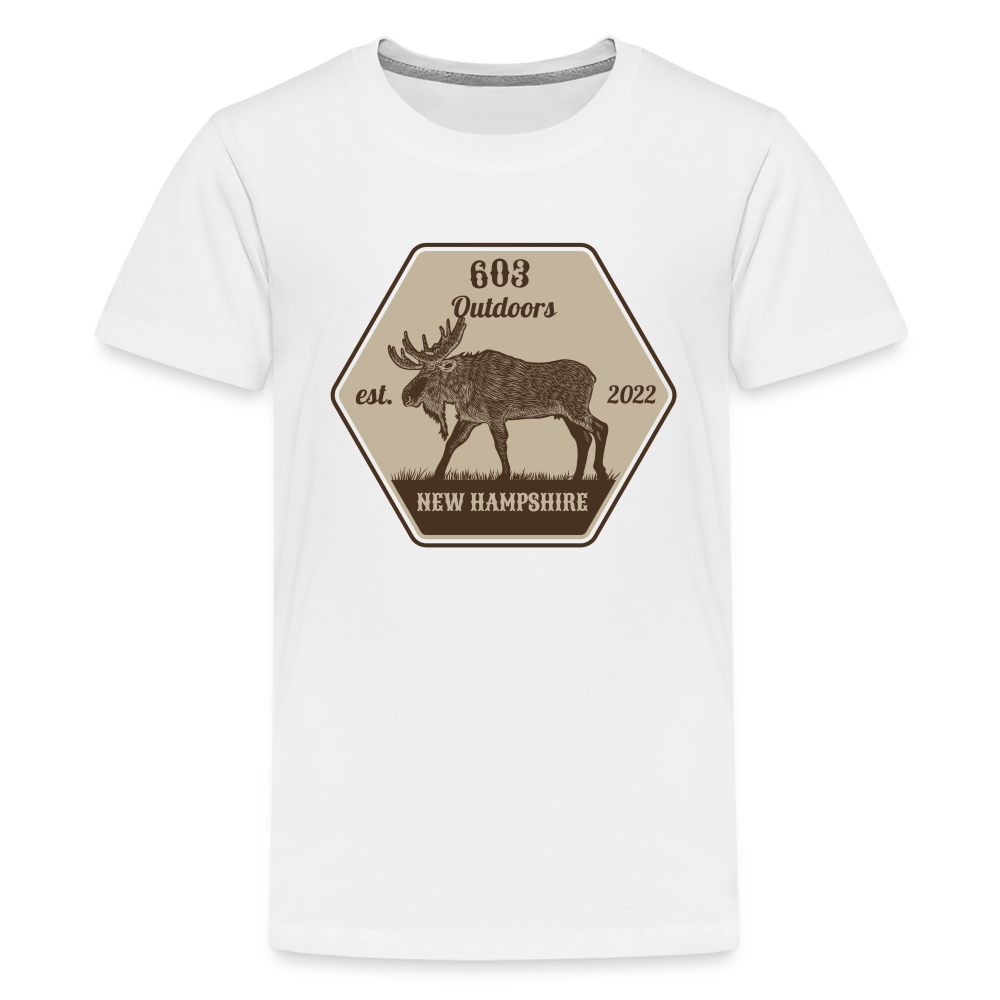 Kids' Classy Moose Premium T-Shirt - white