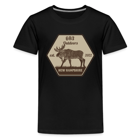Kids' Classy Moose Premium T-Shirt - black