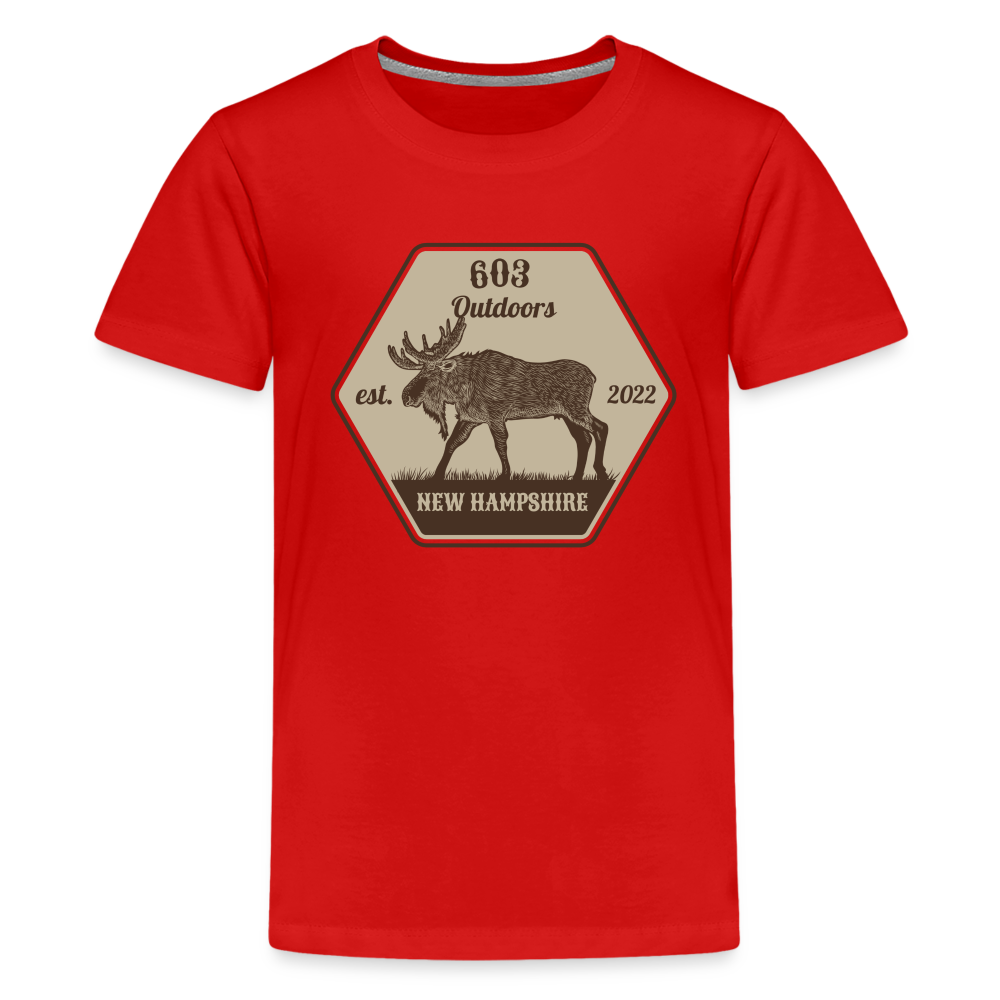 Kids' Classy Moose Premium T-Shirt - red