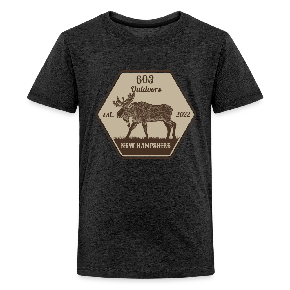 Kids' Classy Moose Premium T-Shirt - charcoal grey