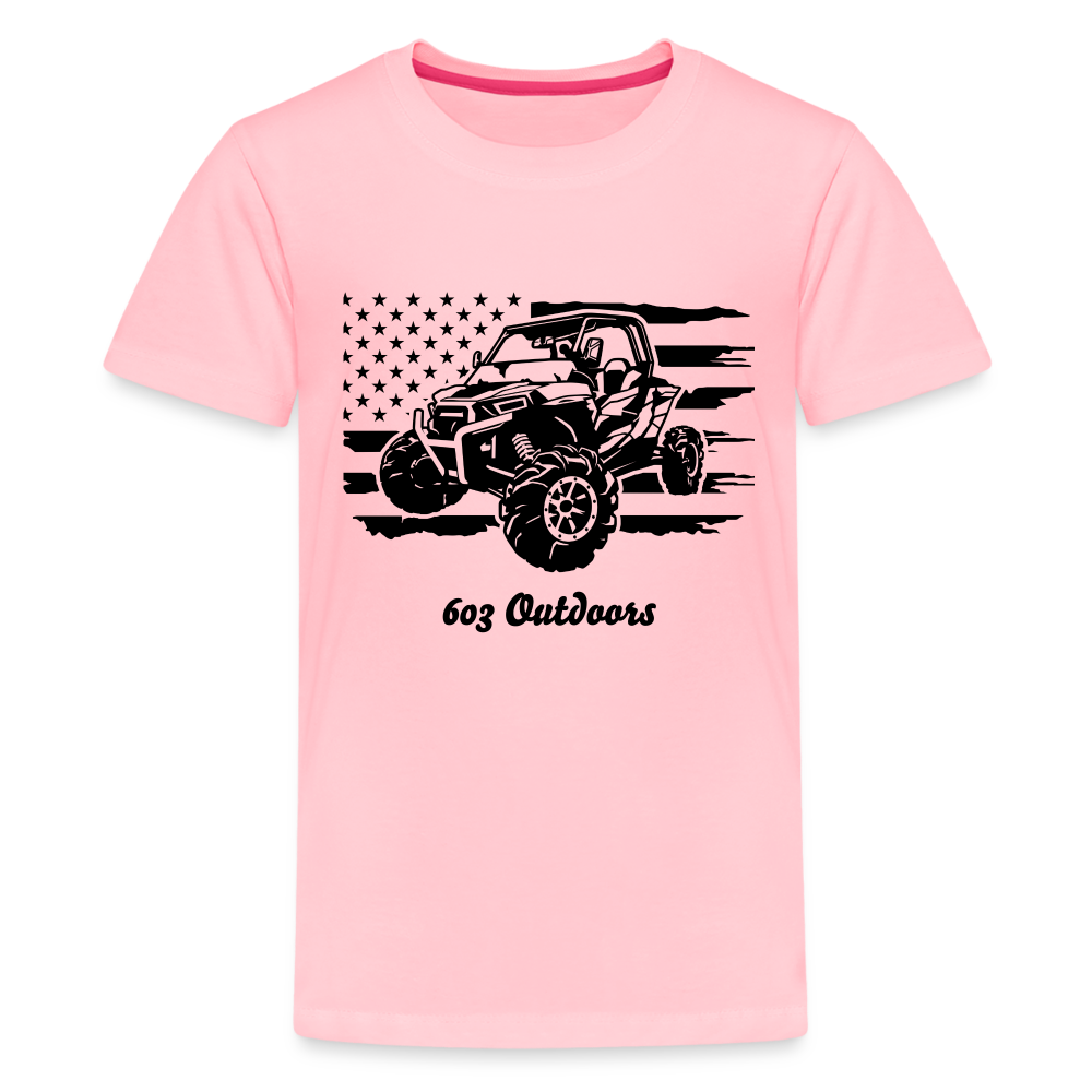 Kids' Side By Side Premium T-Shirt - pink