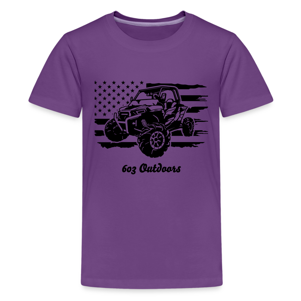 Kids' Side By Side Premium T-Shirt - purple