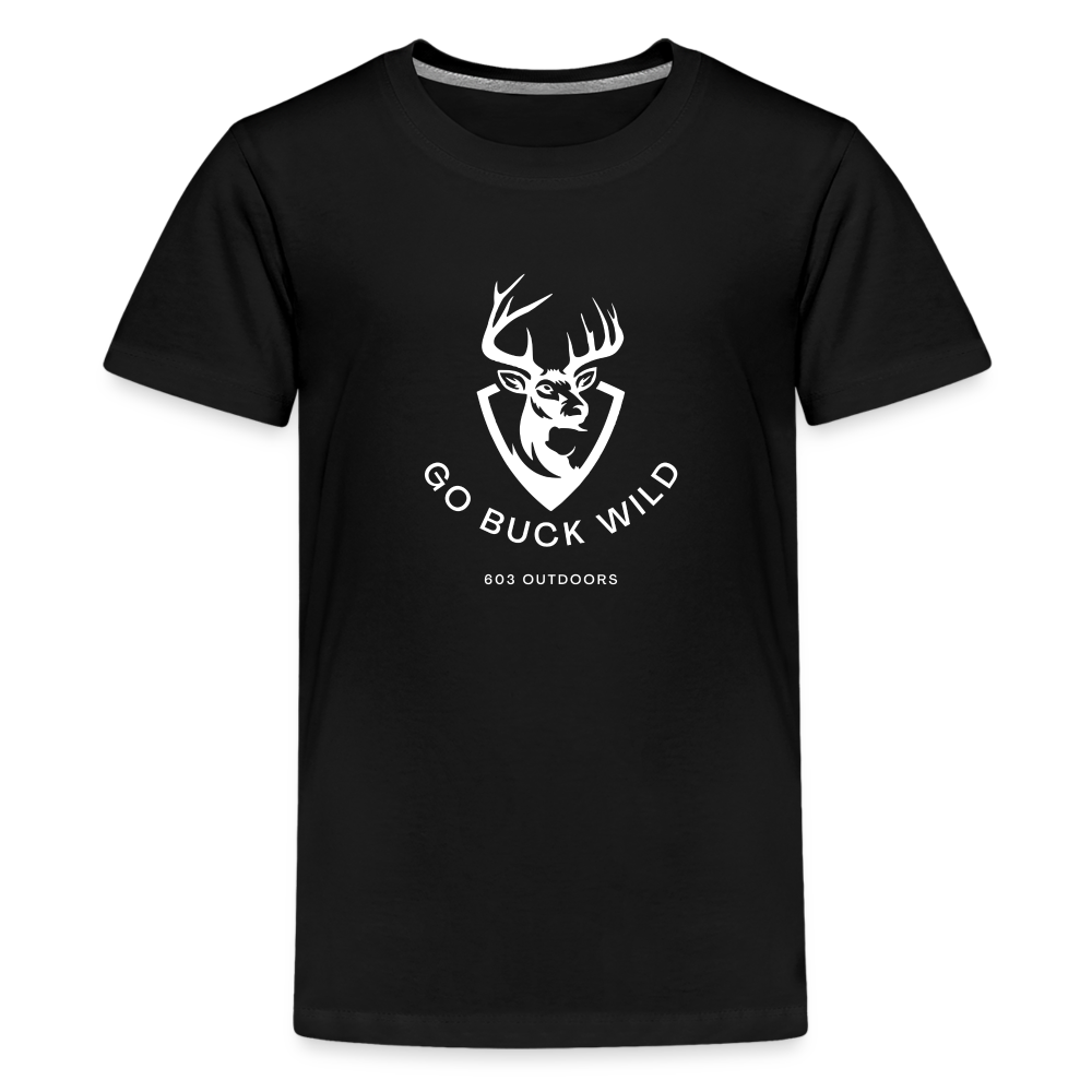 Kids' Premium Buck Wild T-Shirt - black