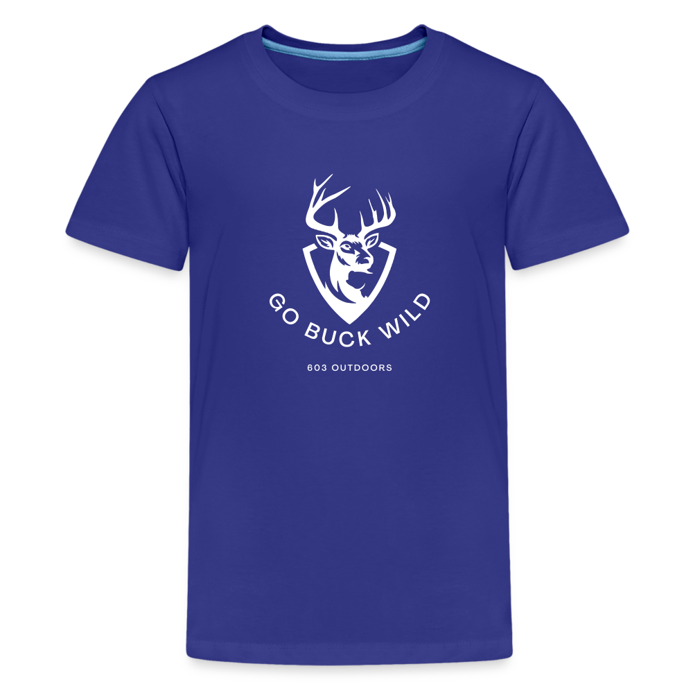 Kids' Premium Buck Wild T-Shirt - royal blue