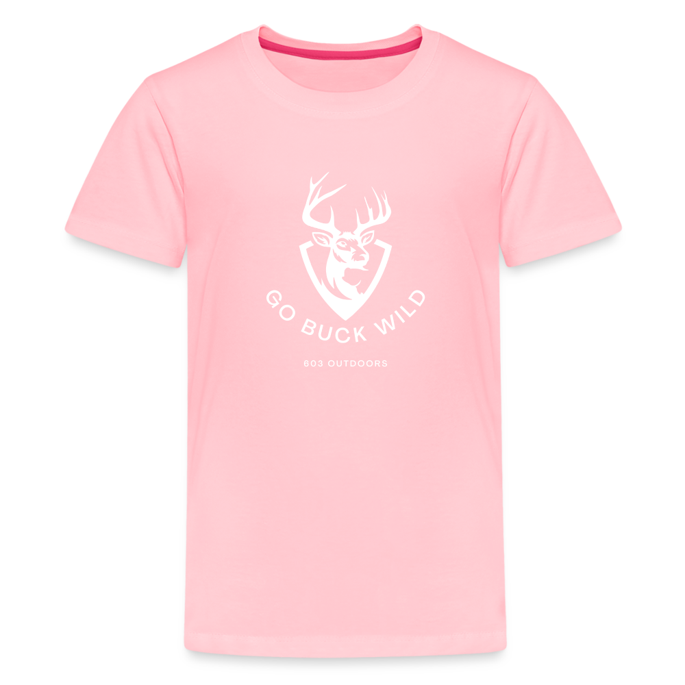 Kids' Premium Buck Wild T-Shirt - pink