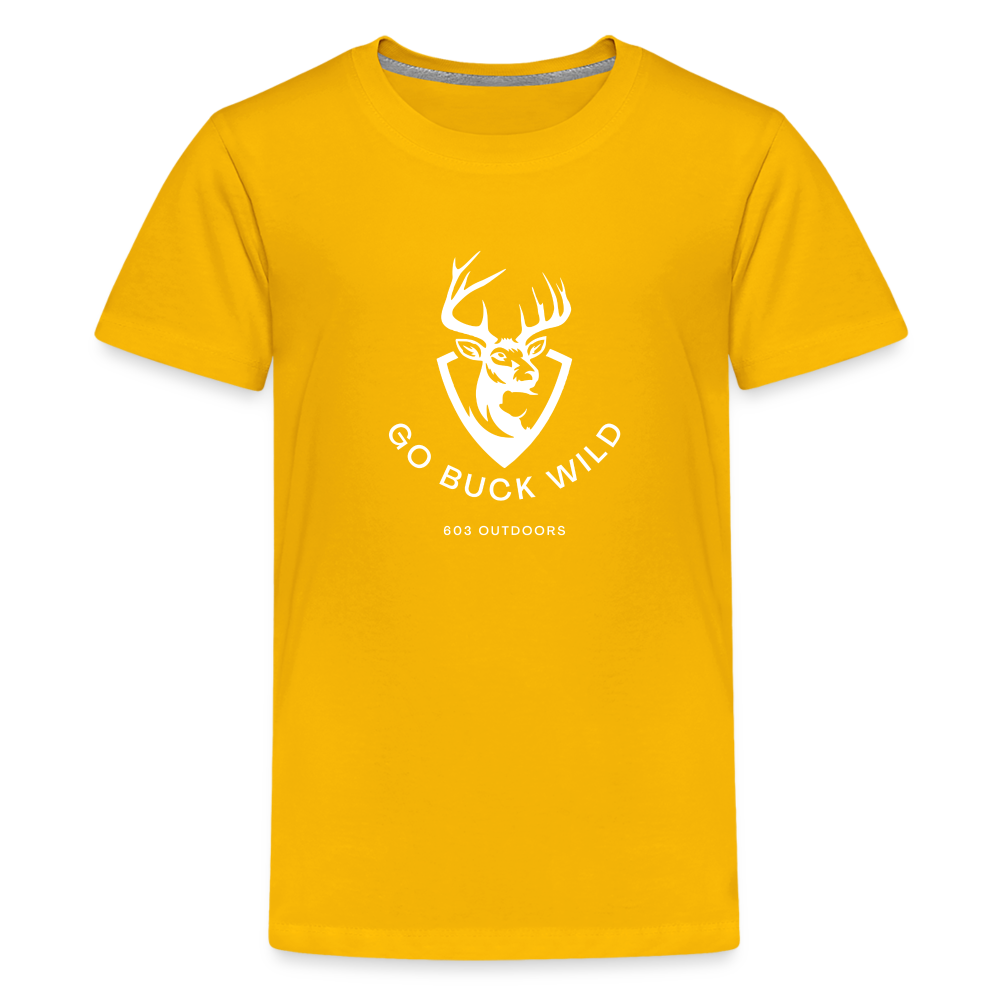 Kids' Premium Buck Wild T-Shirt - sun yellow