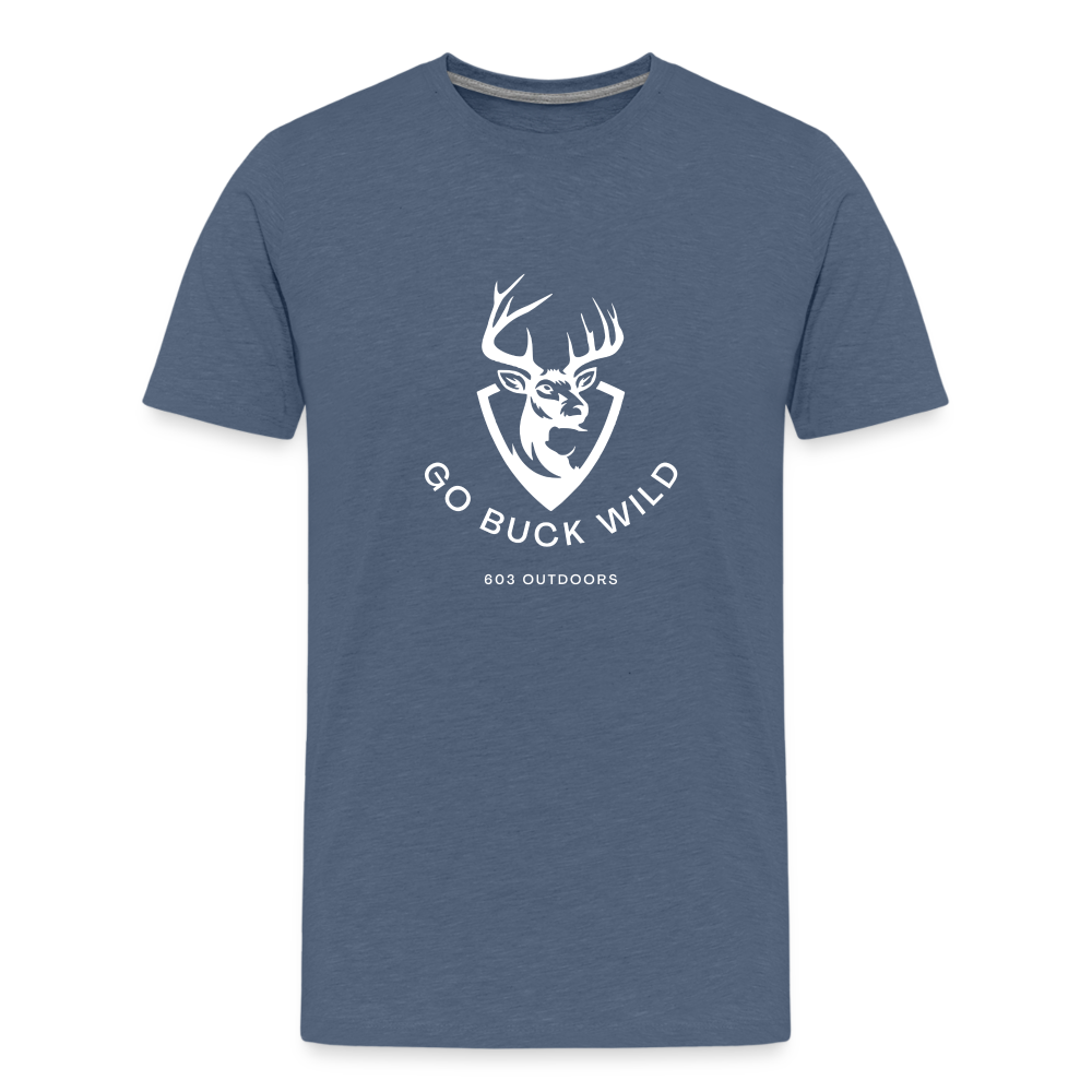 Kids' Premium Buck Wild T-Shirt - heather blue