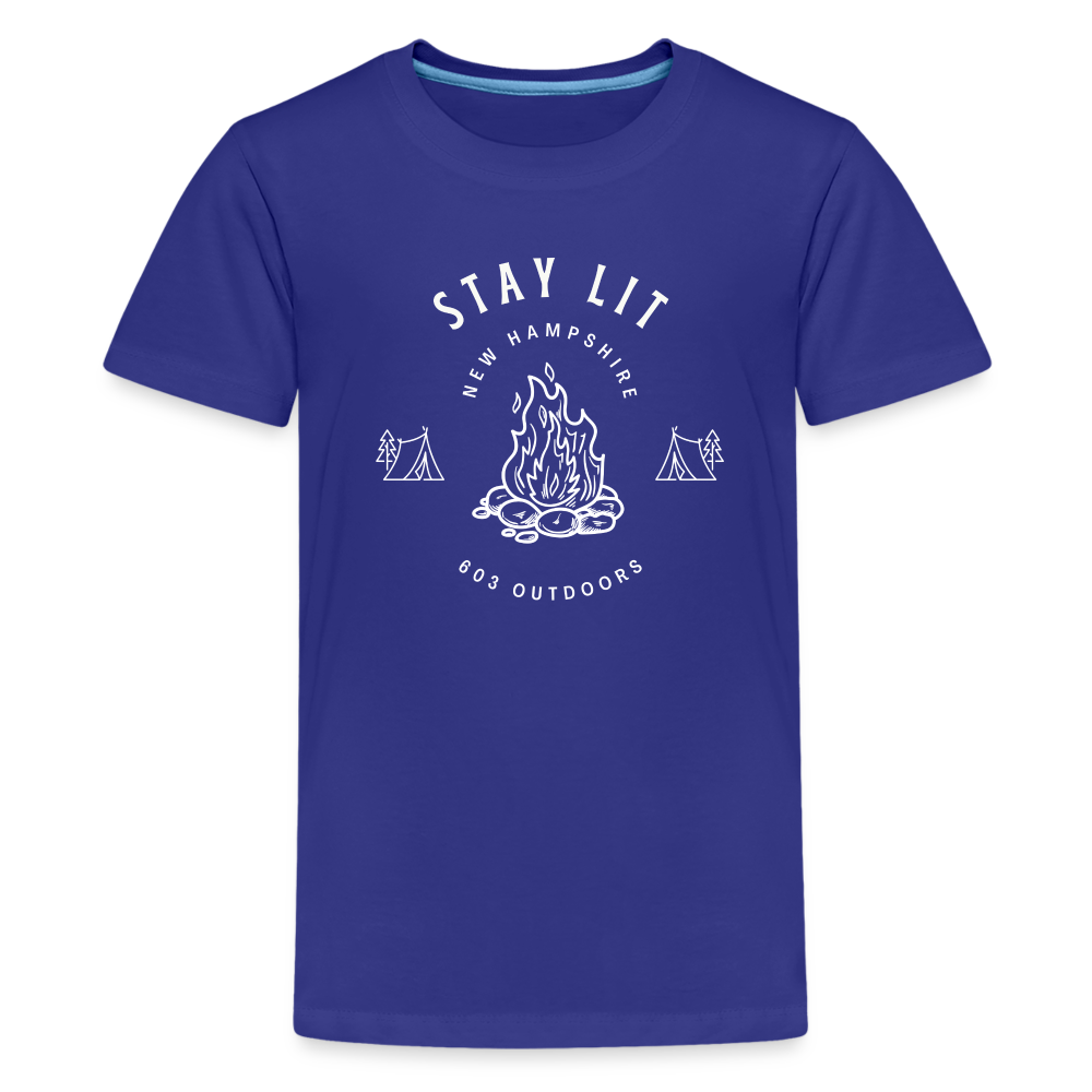 Kids' Premium Campfire T-Shirt - royal blue