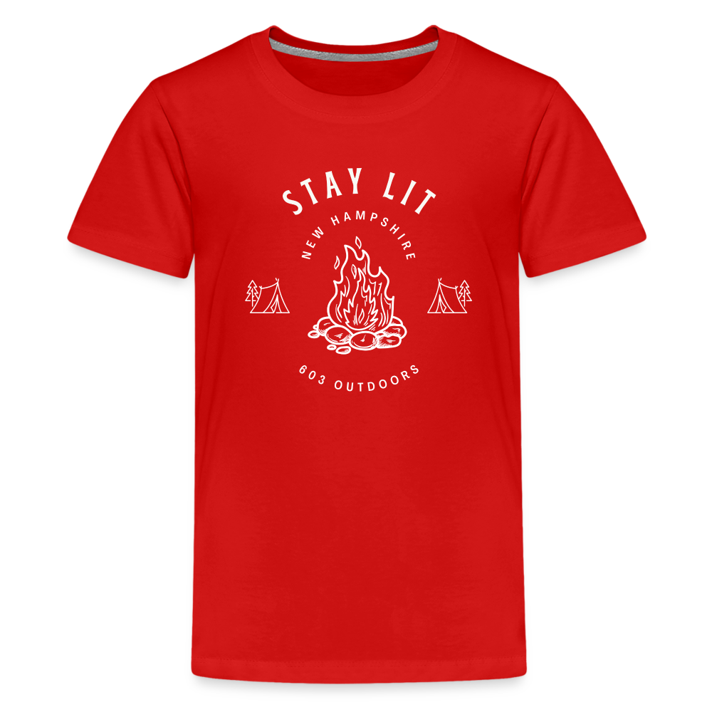 Kids' Premium Campfire T-Shirt - red