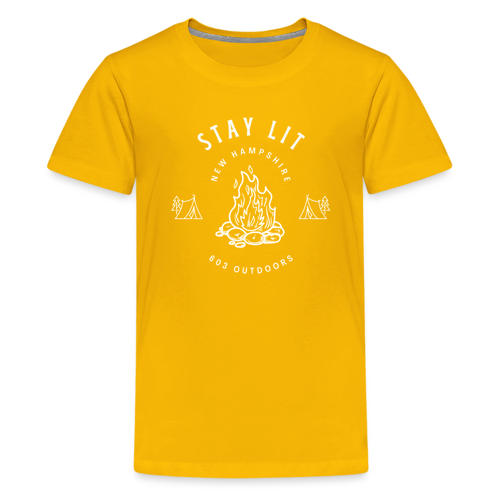 Kids' Premium Campfire T-Shirt - sun yellow