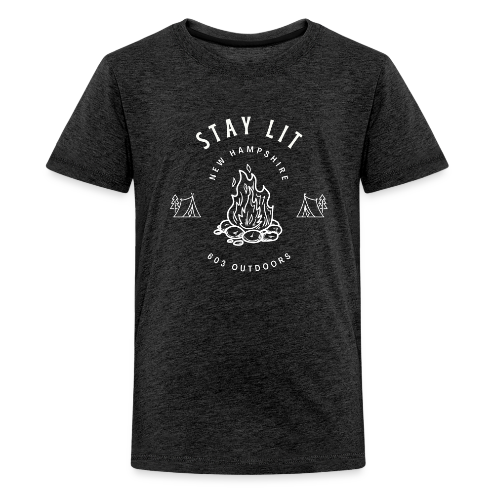 Kids' Premium Campfire T-Shirt - charcoal grey