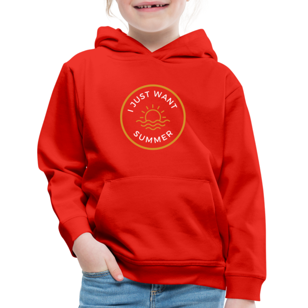 Kids‘ Premium Summer Hoodie - red