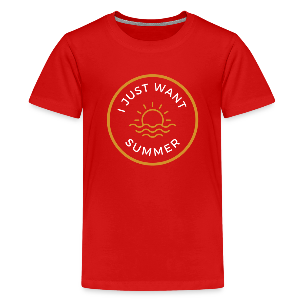 Kids' Premium Summer T-Shirt - red