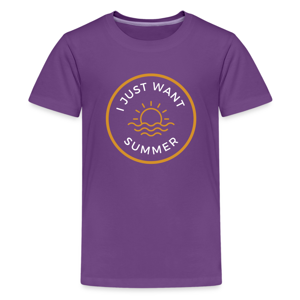 Kids' Premium Summer T-Shirt - purple