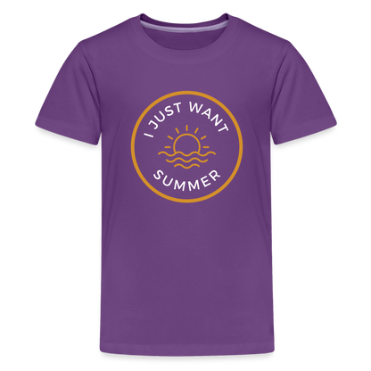 Kids' Premium Summer T-Shirt - purple