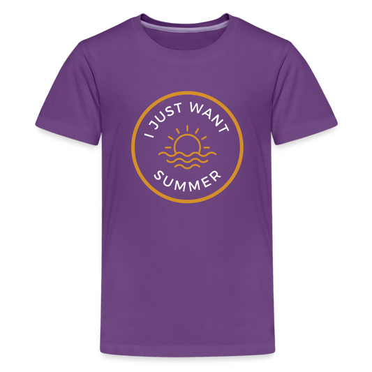 Kids' Premium Summer T-Shirt - purple