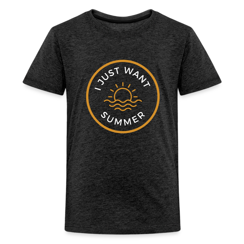 Kids' Premium Summer T-Shirt - charcoal grey