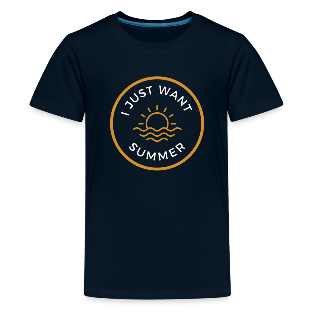 Kids' Premium Summer T-Shirt - deep navy