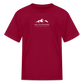 Kids' Mountains T-Shirt - dark red