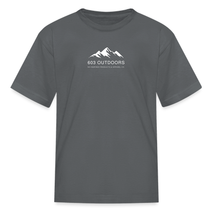 Kids' Mountains T-Shirt - charcoal