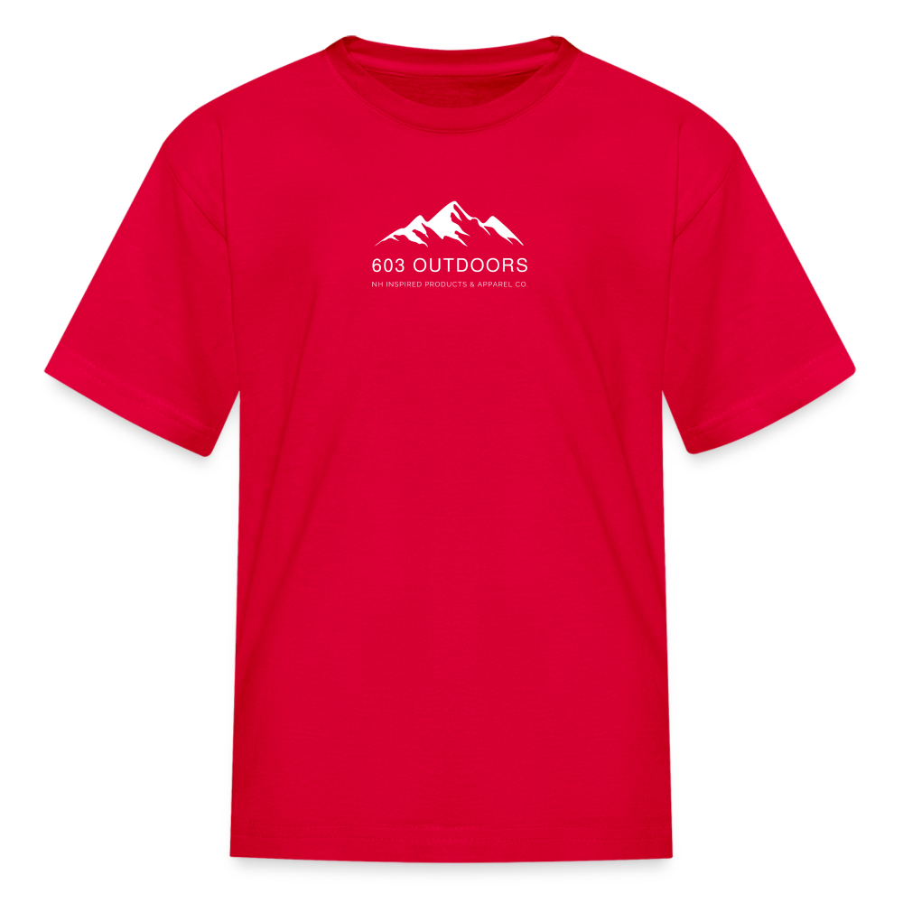 Kids' Mountains T-Shirt - red