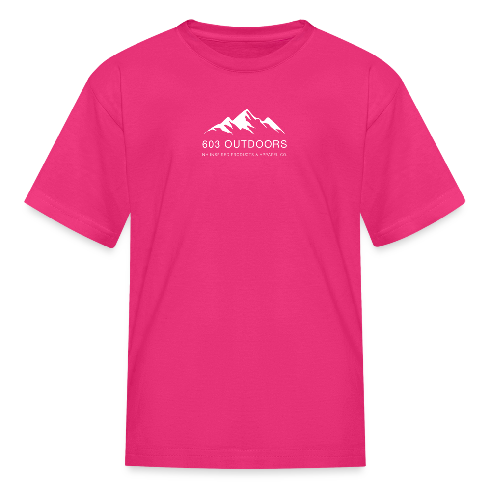 Kids' Mountains T-Shirt - fuchsia