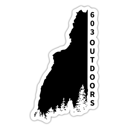 New Hampshire Sticker - white matte