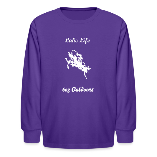Kids' Lake Life Long Sleeve T-Shirt - dark purple